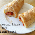 pepperoni pizza stuffed italian bread