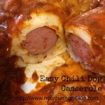 easy chili dog casserole