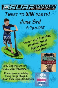 d6 surf skimmer twitter party